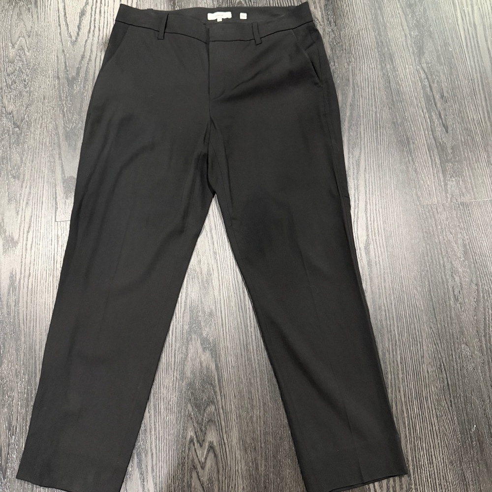 Vince Straight Leg Black Trousers